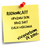 Radionica Upoznaj sebe kroz svet cula i osecanja